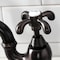 Kingston Brass Bridge Kitchen Faucet with Brass Sprayer, Oil Rubbed Bronze KS7755TXBS - alternate 4
